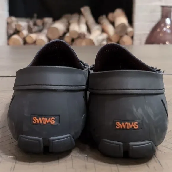 Swims Black Mens Rubber Mesh Boat Loafer Water Beach Pool Shoes Size 11 - Picture 6 of 10